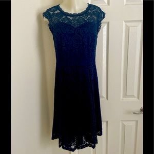 Gorgeous Navy lace dress women’s size medium